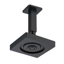Chuveiro de Teto Autolimpante Quadrado 5” Preto Fosco