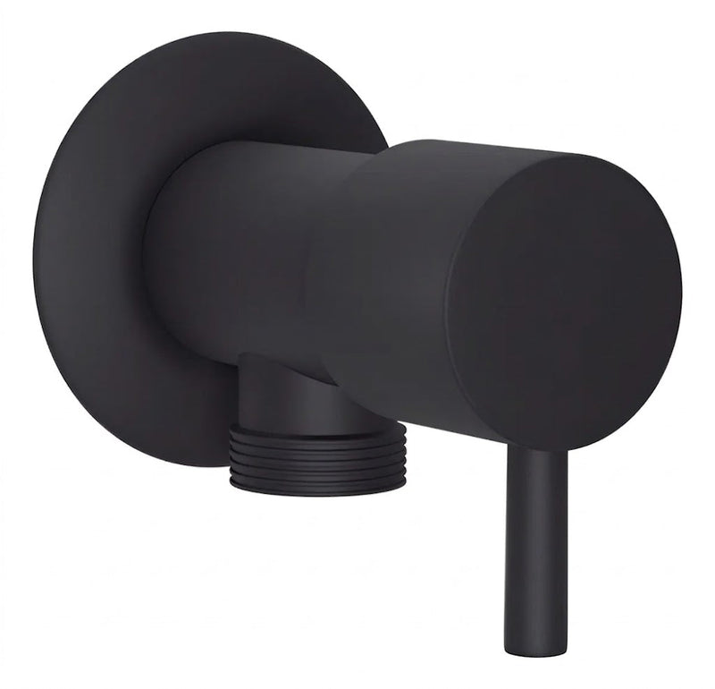 Registro de Metal para Ducha Preto Fosco