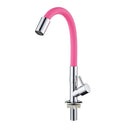 Torneira Rosa Cozinha Bancada Gourmet Flexível Luxo