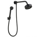 Chuveiro de Parede com Desviador Autolimpante 5” Preto Fosco
