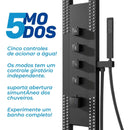 Ducha De Inox Com Hidromassagem Cascata Modelo Round