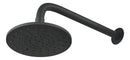 Chuveiro preto fosco redondo Luxo