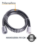 Ducha Higiênica PP Eco Completa Com Gatilho Abs Cromada 1/4 De Volta