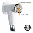 Ducha Higiênica PP Eco Completa Com Gatilho Abs Cromada 1/4 De Volta