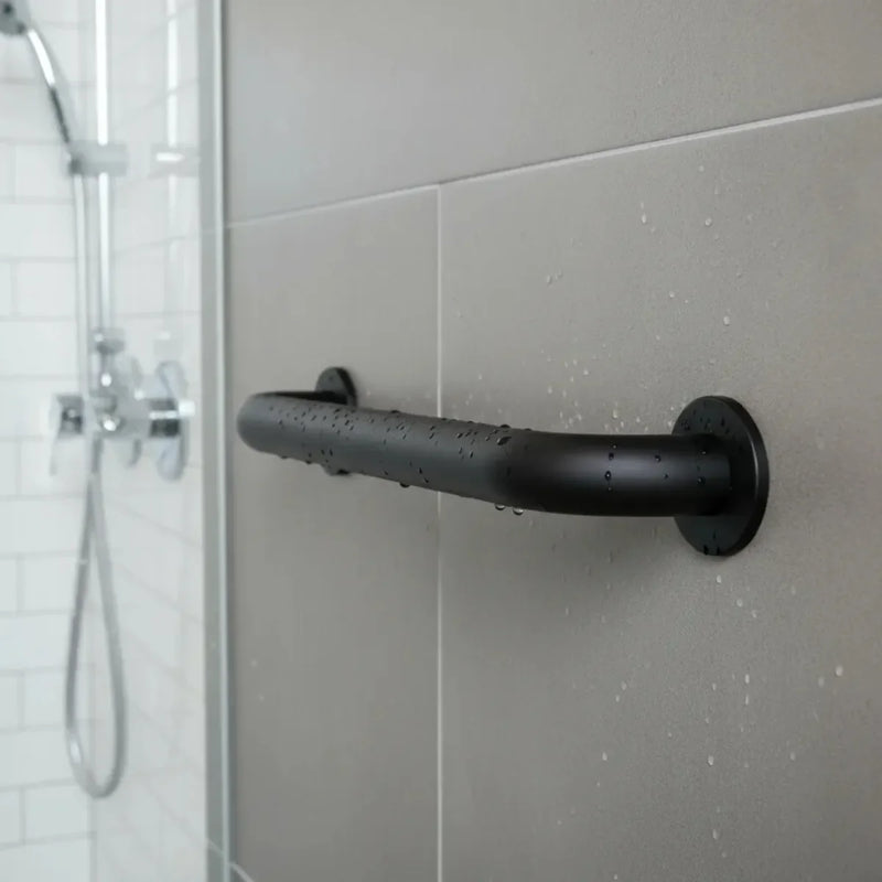 Barra De Apoio Preto Fosco 40 cm para Idoso E Deficiente