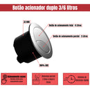 Kit completo duplo acionamento caixa de descarga
