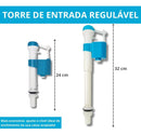 Kit completo convencional caixa de descarga