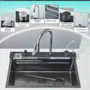 Kit Cuba Cozinha Cascata Gourmet Aço Inox Com Torneira Flexível