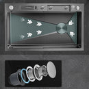 Kit Cuba Cozinha Gourmet Aço Inox Torneira Flexível