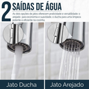Cuba Para Pia De Cozinha Gourmet Kit Dupla Quadrada C/ Torneira Flexível